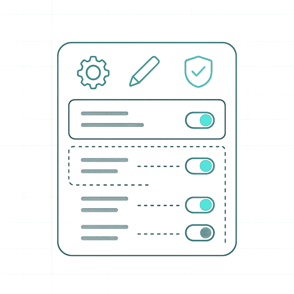 Custom risk-scoring matrix with editable fields.